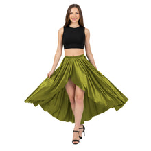 Satin Asymmetrical Wrap Skirt | High-Low Flow S-3XL | 41 Colors S72