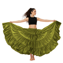 Ultimate Satin 25 Yard 4 Tier Skirt | Belly Dance Skirt S-5XL S20