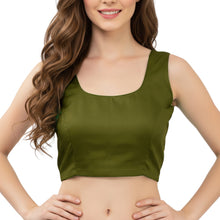 Chiffon Sleeveless Blouse for Bollywood Dance | S-5XL Plain 30 Colors C34