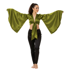 Satin Belly Dance Top | Self-Tie Choli Haut S-3XL | 41 Colors S37