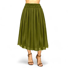 Max Flow Chiffon Full Circle Skirt with Lining | 30 Colors S-5XL