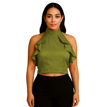 Satin Crop Top | Fancy Party Wear Blouse S-3XL | 41 Colors S92