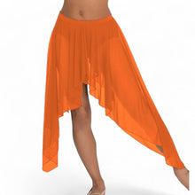 Belly Dance Side Assym sheer Skirt C44 - Regular Size 2