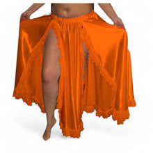 Women Belly Dance Satin 2 Side slite Skirt S102- Regular Size 2