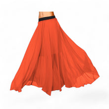 Chiffon Half Circle Belly Dance Skirt | Sleek A-Line Flow Practice Wear C13