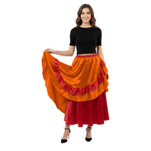 Satin Half Circle Belly Dance Skirt | Elegant Flow S-3XL | 41 Colors S71