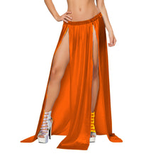 Satin Maxi Skirt Front Slit | Full Length Party Wear S-3XL S96