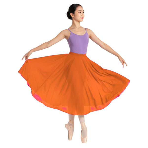 Chiffon Full Circle Ballet Skirt | 360° Flow Dance Maxi S-5XL C43