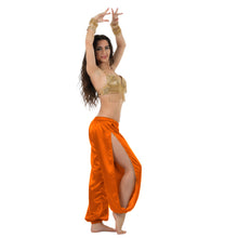 Satin Harem Pants w/ Side Slit | Belly Dance Flow S-3XL | 41 Colors S18