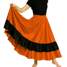 Satin Full Circle Dance Skirt w/ Frill | 360° Flow S-3XL S33