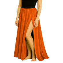 Satin Half Circle Skirt | Side Cut Dance Flow S-3XL | 41 Colors S94