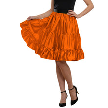 Violet Satin Ruffle Party Mini, rich elegant three-layer skirt.