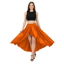 Satin Asymmetrical Wrap Skirt | High-Low Flow S-3XL | 41 Colors S72