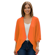 Chiffon Long Sleeve Beach Shrug | Resort Cover-Up S-5XL | 30 Colors C51