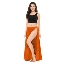 Satin Belly Dance Side Cut Skirt | Side Cut Flow Costume S-3XL | 30 Colors S36