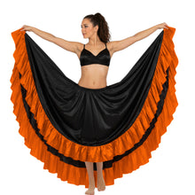 Satin 12 Yard Skirt w/ Frill | Full Volume Dance S-3XL | 41 Colors S22