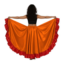 Satin 12 Yard Full Circle Skirt Red Frill | Pro Flow S-3XL S54