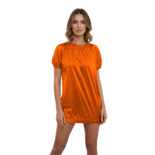 Satin Round Neck T-Shirt | Silky Short Sleeve Top S-3XL | 41 Colors S106