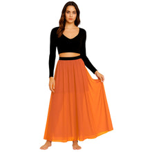 Chiffon Half Circle Belly Dance Skirt | S-5XL, 30 Colors | Flowy Maxi C32