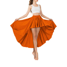 Satin Asymmetrical High-Low Skirt | Flowy Maxi S-5XL | 41 Colors S74