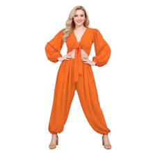 Belly Dance Costume Set: Ruffle Top & Boohoo Harem Pants S-5XL C70