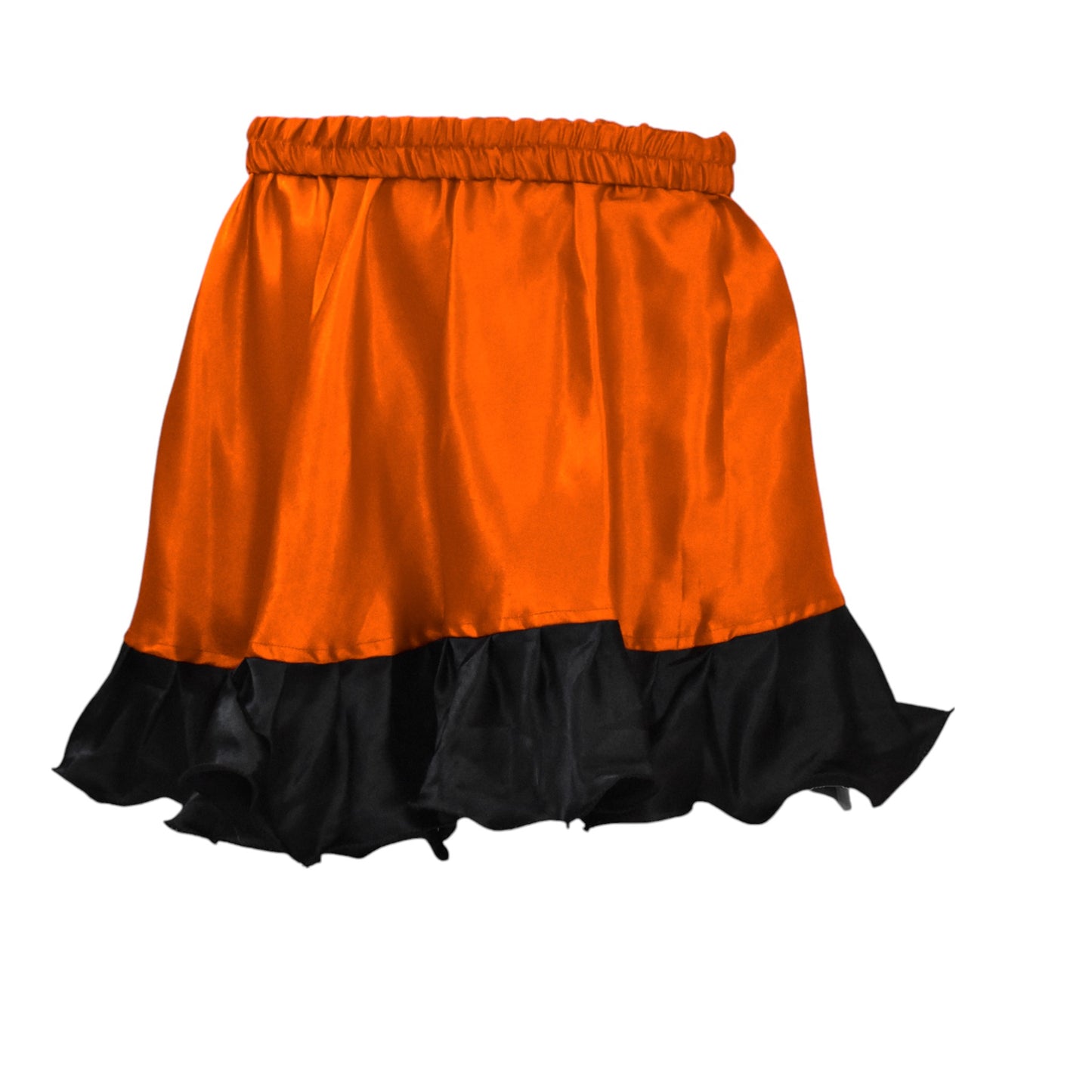 Satin Belly Dance   Short skirt with frill S41 - Regular Size 2