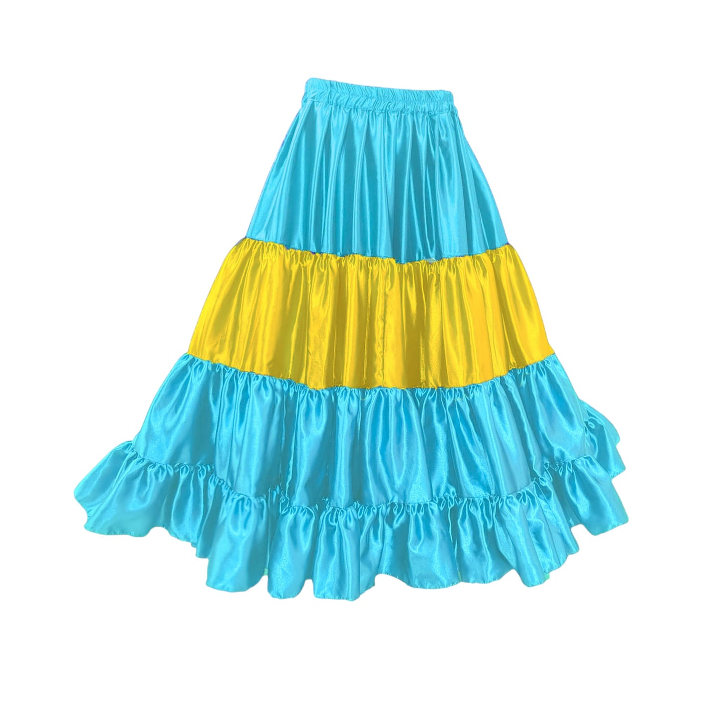 PALAU Flag Skirt satin 25 yard multi color Skirt  S31