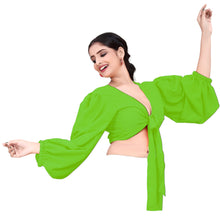 Belly Dancing Chiffon Ruffle Top C72 -  Regular Size 2