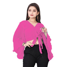 Elegant Chiffon Ruffle Crop Top | Belly Dance Practice & Performance Wear C10