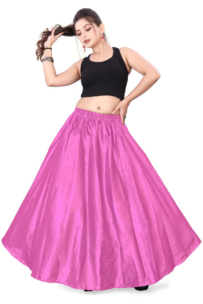 Satin Belly Dance Half Circle Skirt S9-Regular Size 2