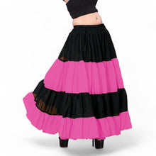 Deep Pink/Coral Epic 25 Yard Skirt, striking 4-tier dual-color flow.