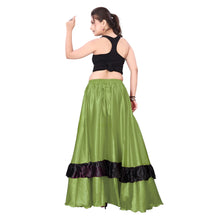 Belly Dance Satin Full Circle Skirt With Frill S33-Regular Size 3