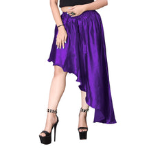 Satin Asymmetrical High low Skirt Skirt S6-Regular Size 2