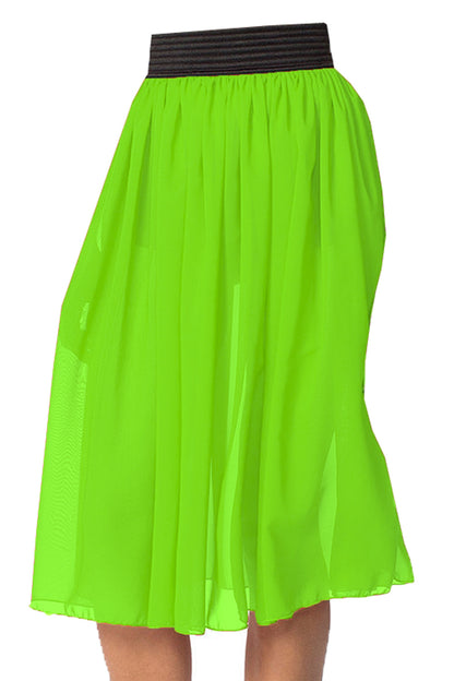 Chiffon Sheer Beach wear Midi skirt C15- Regular Size 2