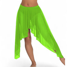 Belly Dance Side Assym sheer Skirt C44 - Regular Size 2