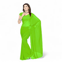 Bollywood Solid Chiffon Saree for Women - Ethnic Party & Festive Wear C26