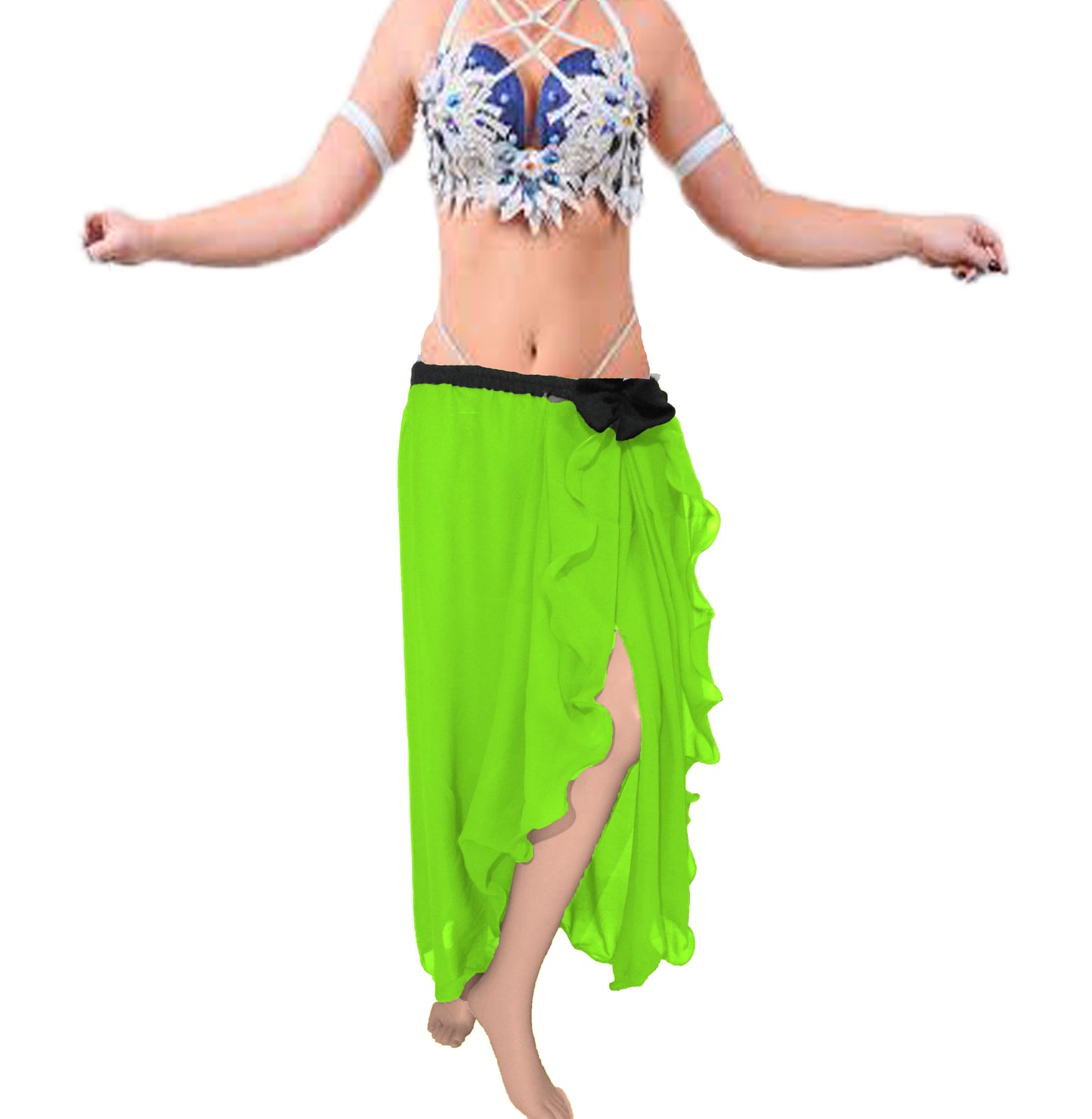 Chiffon New Design Belly dance Skirt C16- Regular Size 2