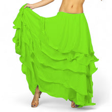 Chiffon 5 layer Belly Dance Skirt C25  - Regular Size 2