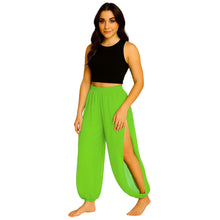 Sheer Chiffon Harem Yoga Pant | Flowing Belly Dance & Layering Trouser Side Cut harem Pant C19