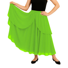 Chiffon 2 Layer Belly Dance Skirt | Flowy Fancy Costume S-5XL C75
