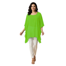 Chiffon Kaftan Top | Flowy Tunic Blouse S-5XL | 30 Colors C76