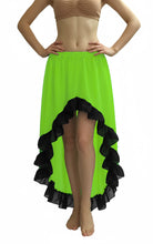 Chiffon Belly Dance Asymmetrical Skirt – 30 Colors, S–5XL | Flowing Tribal & Performance Dance Skirt C22