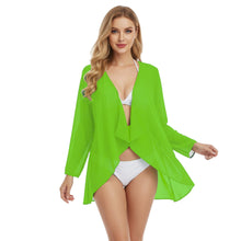 Chiffon Swimwear Cover Up Jacket | Sheer Beach Shrug S-5XL C77