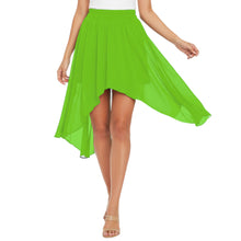 Flowy Chiffon Asymmetrical High-Low Maxi Skirt C38