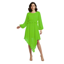 Chiffon Long Asymmetrical Dress | One Peace Party Gown S-5XL C55