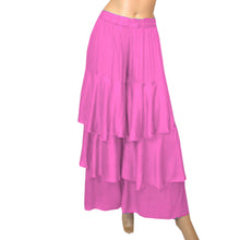 Satin Belly Dance 3 Layer Satin Palazzo Pants S97 - Regular Size 2