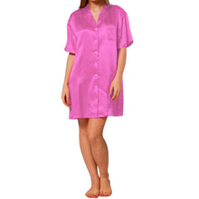 Satin Long Night wear Loser Shirt S111  - Regular Size 2