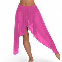 Belly Dance Side Assym sheer Skirt C44 - Regular Size 2