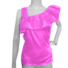 Satin Tank  Top Frill Top S87 - Regular Size 2