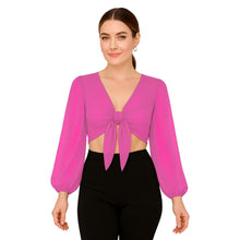 Chiffon Belly Dance Ruffle Top | Flowy Sleeve Choli S-5XL | 30 Colors C73